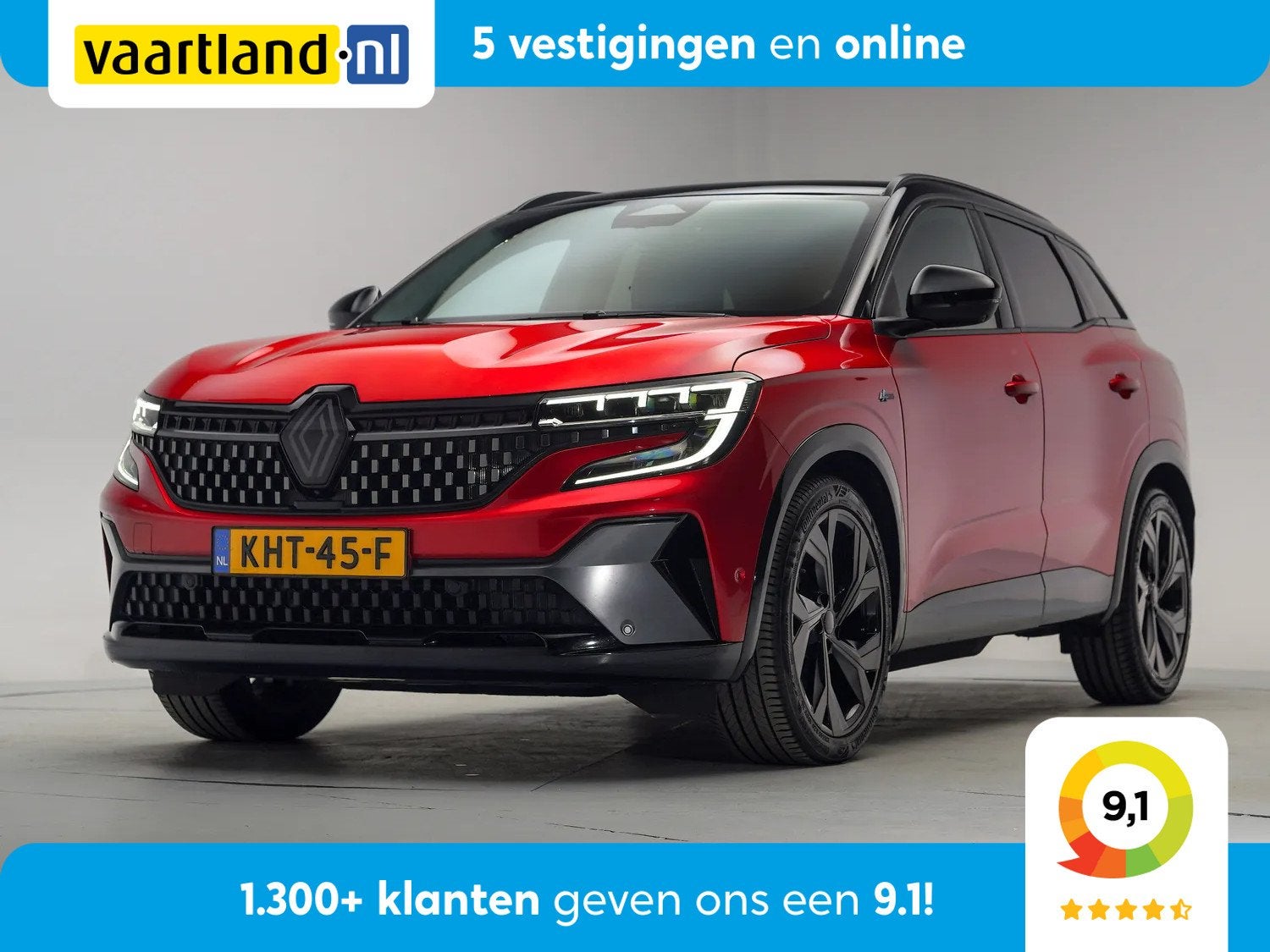 Renault Austral 1.2 E-Tech full hybrid 200pk techno esprit A, Auto's, Verwarmde buitenspiegels, Gebruikt, 1199 cc, Bedrijf