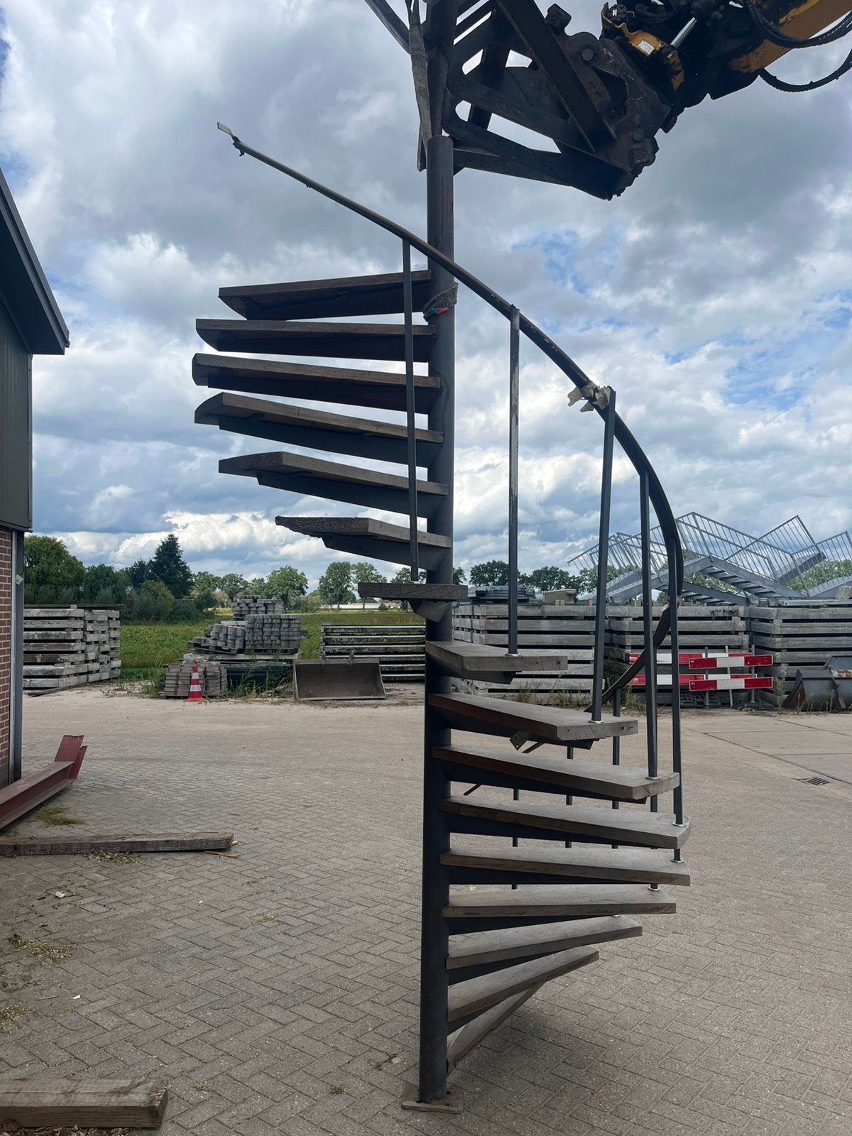 Stalen trap, Doe-het-zelf en Verbouw, Ophalen, Gebruikt, Trap, 2 tot 4 meter