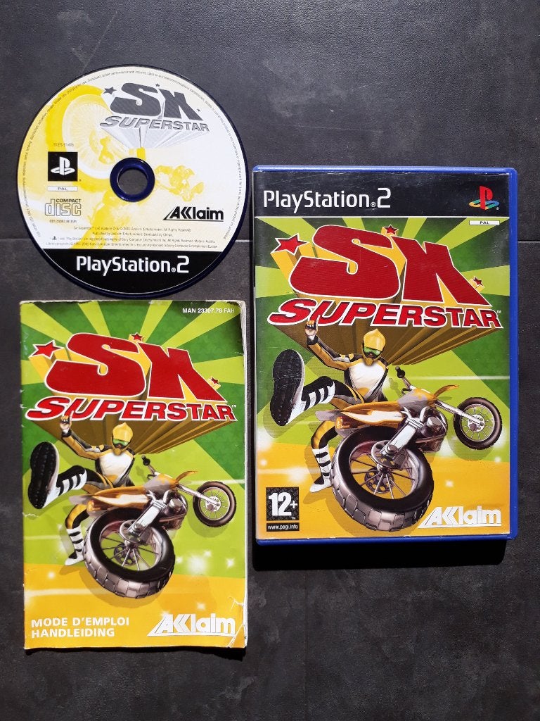 PS2 - SX Superstar - PlayStation 2 Motocross, 1 speler, Ophalen of Verzenden, Zo goed als nieuw, Vanaf 3 jaar