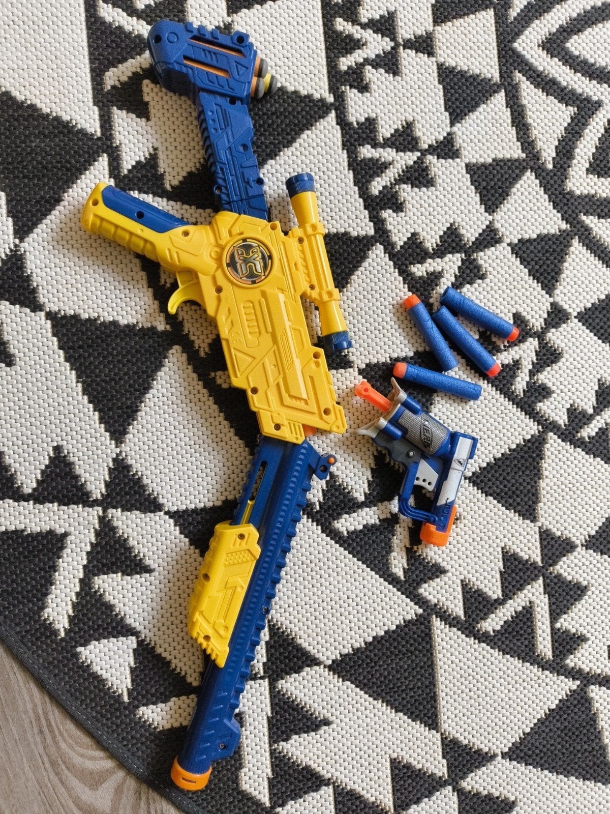 Nerf shotgun - schiet ver en kleine gun, Ophalen of Verzenden, Gebruikt