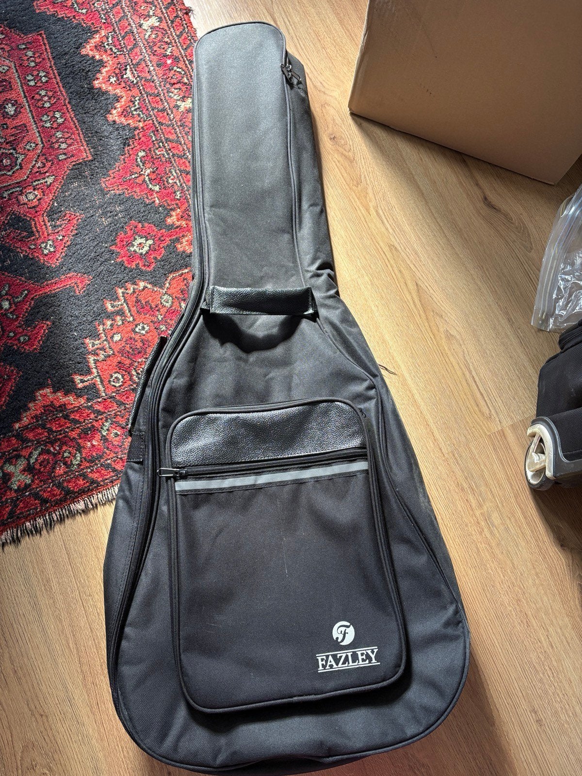 Fazley gitaartas - Zwart, zo goed als nieuw, Ophalen of Verzenden, Zo goed als nieuw, Akoestische gitaar