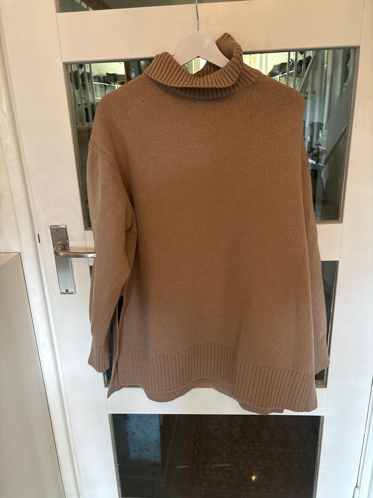 H&M Coltrui Trui Beige Maat XL, Kleding | Dames, Truien en Vesten, Ophalen of Verzenden, Zo goed als nieuw, Maat 46/48 (XL) of groter