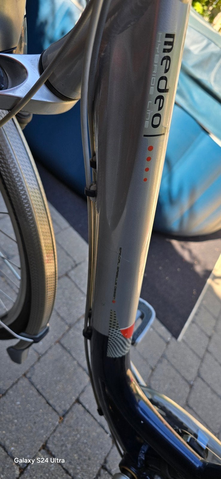 damesfiets gazelle medeo 54 grijs /blauw, Ophalen of Verzenden, Gebruikt, Standard