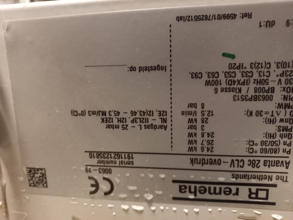 CV ketels cv-ketels, Doe-het-zelf en Verbouw, Verwarming en Radiatoren, Ophalen, Gebruikt, Minder dan 30 cm, Hoog rendement (Hr)