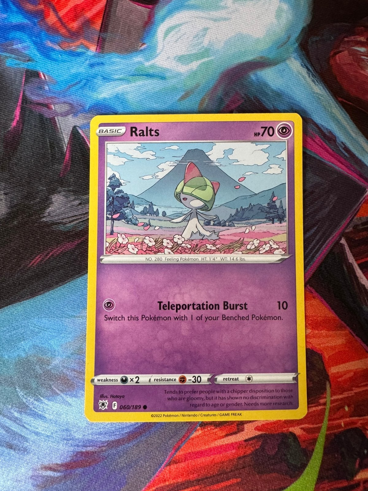 Pokémon kaarten Ralts #60, Ophalen of Verzenden, Zo goed als nieuw, Losse kaart