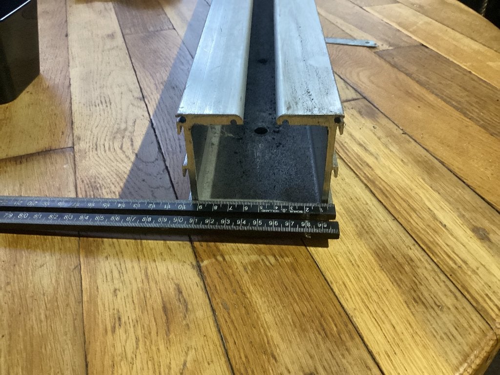 Aluminium profielen/rails, Ophalen, Zo goed als nieuw, Aluminium