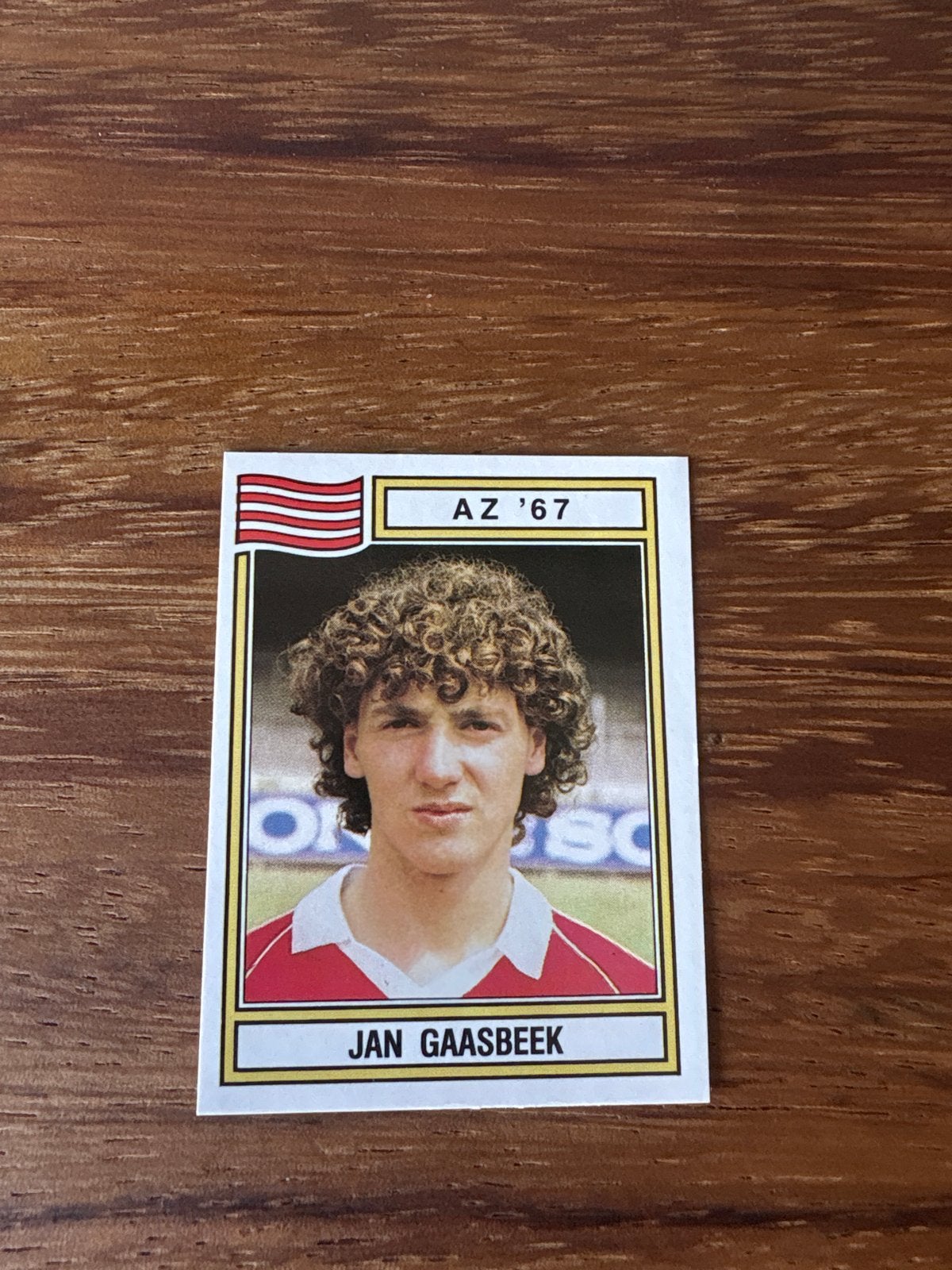 Panini Voetbal 83 Plaatje Jan Gaasbeek AZ '67, Ophalen of Verzenden, Nieuw, Stickers en Plaatjes