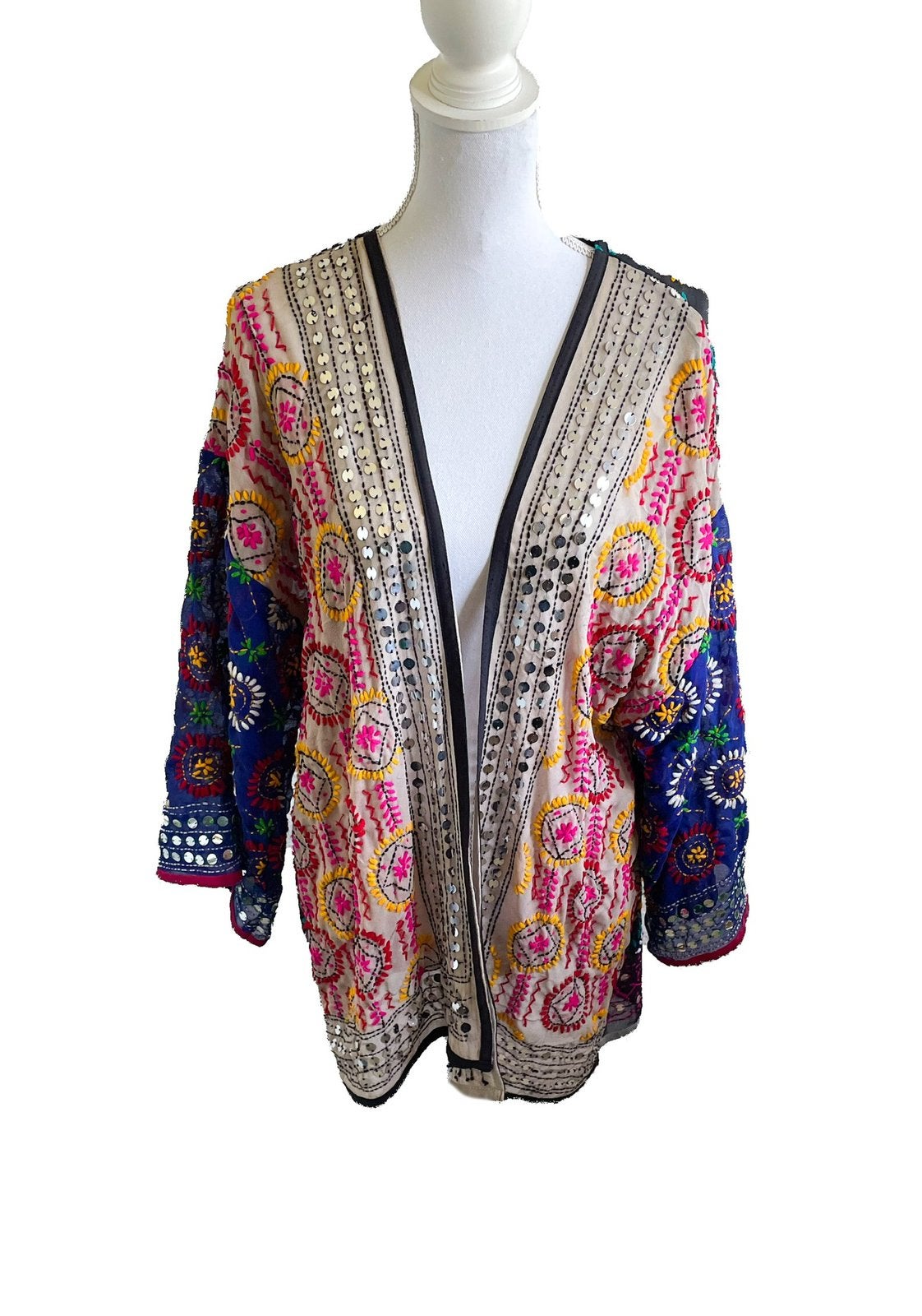 Sissel Edelbo boho vest of jasje one size, Webshop@sissel-edelbo.com, Meerkleurig, Ophalen of Verzenden, Lyngvej 1, 9000 Aalborg, Denemarken