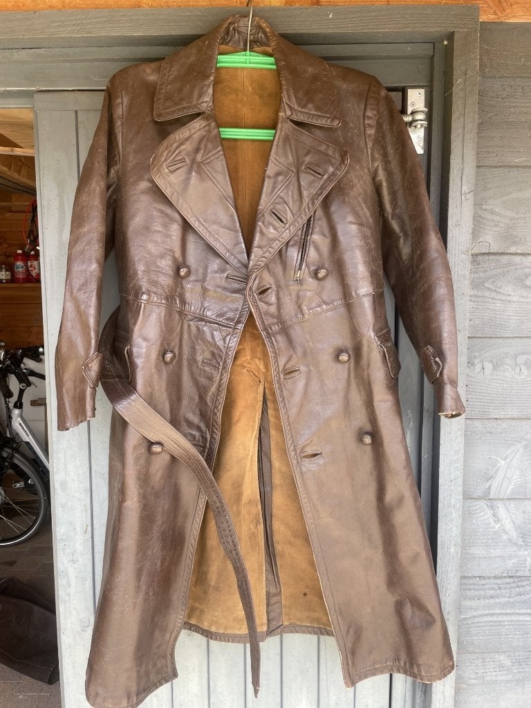 schitterende vintage leren motorjas uit de 60'er/70'er jaren, Ophalen of Verzenden, Tweedehands, Jas | leer