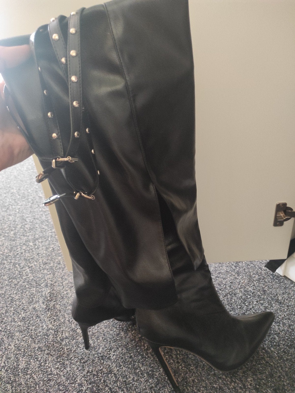 Nieuwe Zwarte Overknee Laarzen - Maat 40, Kleding | Dames, Ophalen of Verzenden, Nieuw, Zwart, Hoge laarzen