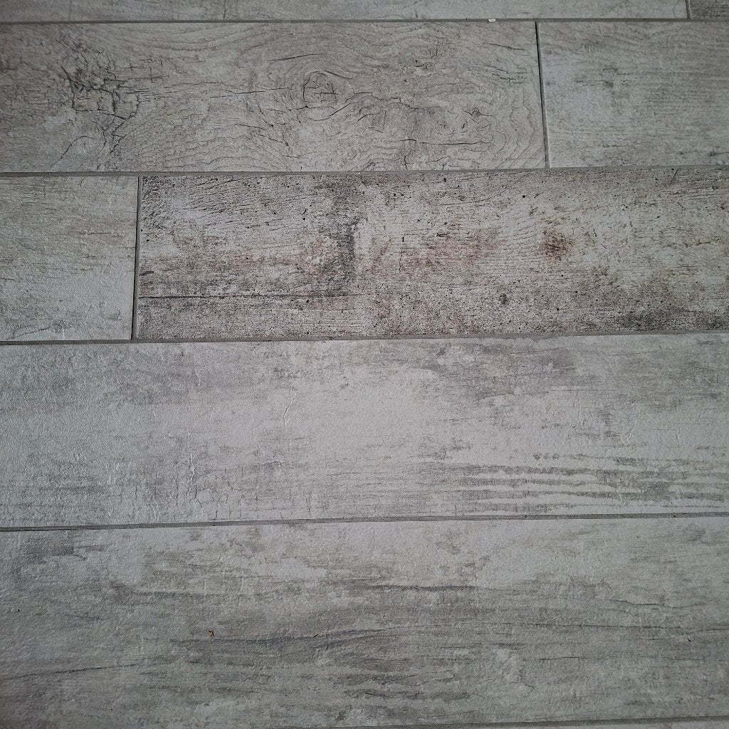 Vloertegels houtlook white-wash 16,5 x 100 cm, Ophalen, 60 cm of meer, Keramiek, Nieuw