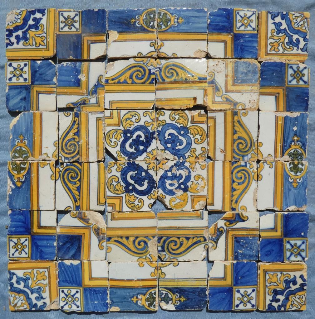 Portugese tegels, 17e eeuw, Antiek en Kunst, Verzenden