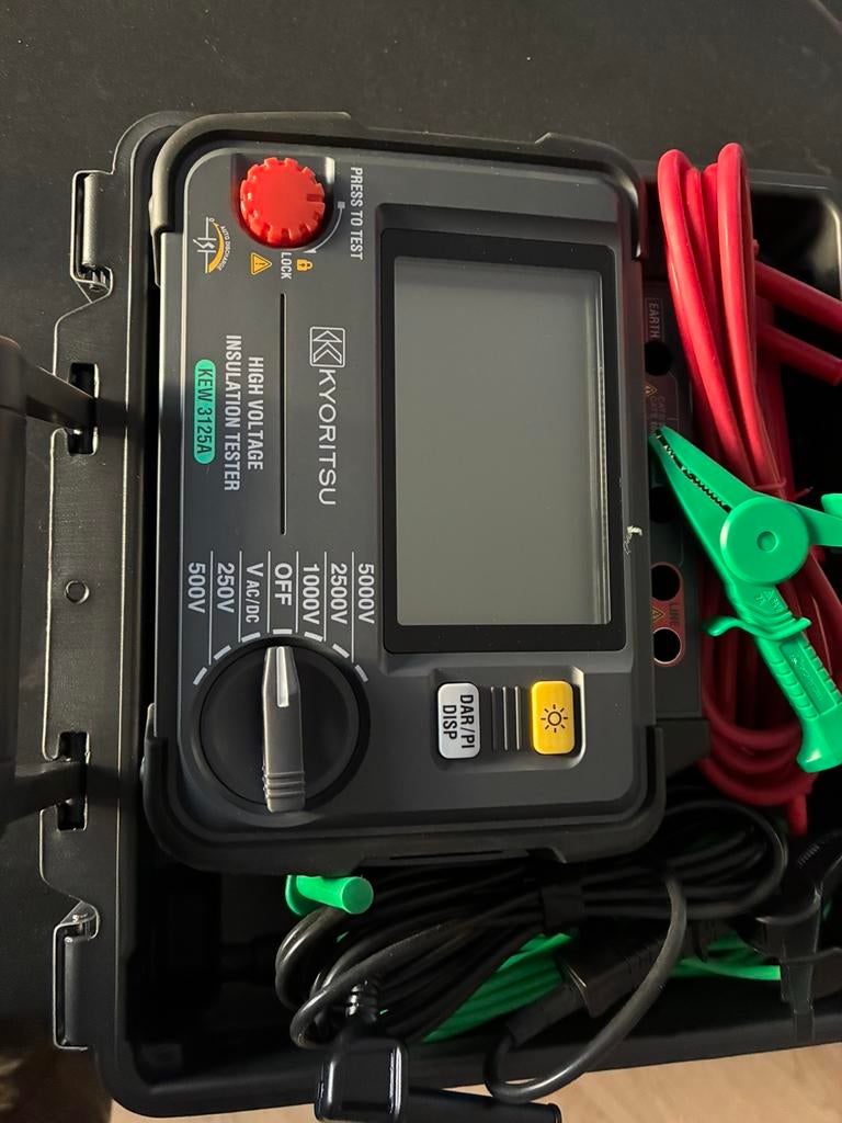 Kyoritsu 3125A 5kV Digitale Isolatieweerstandmeter, Ophalen of Verzenden, Nieuw