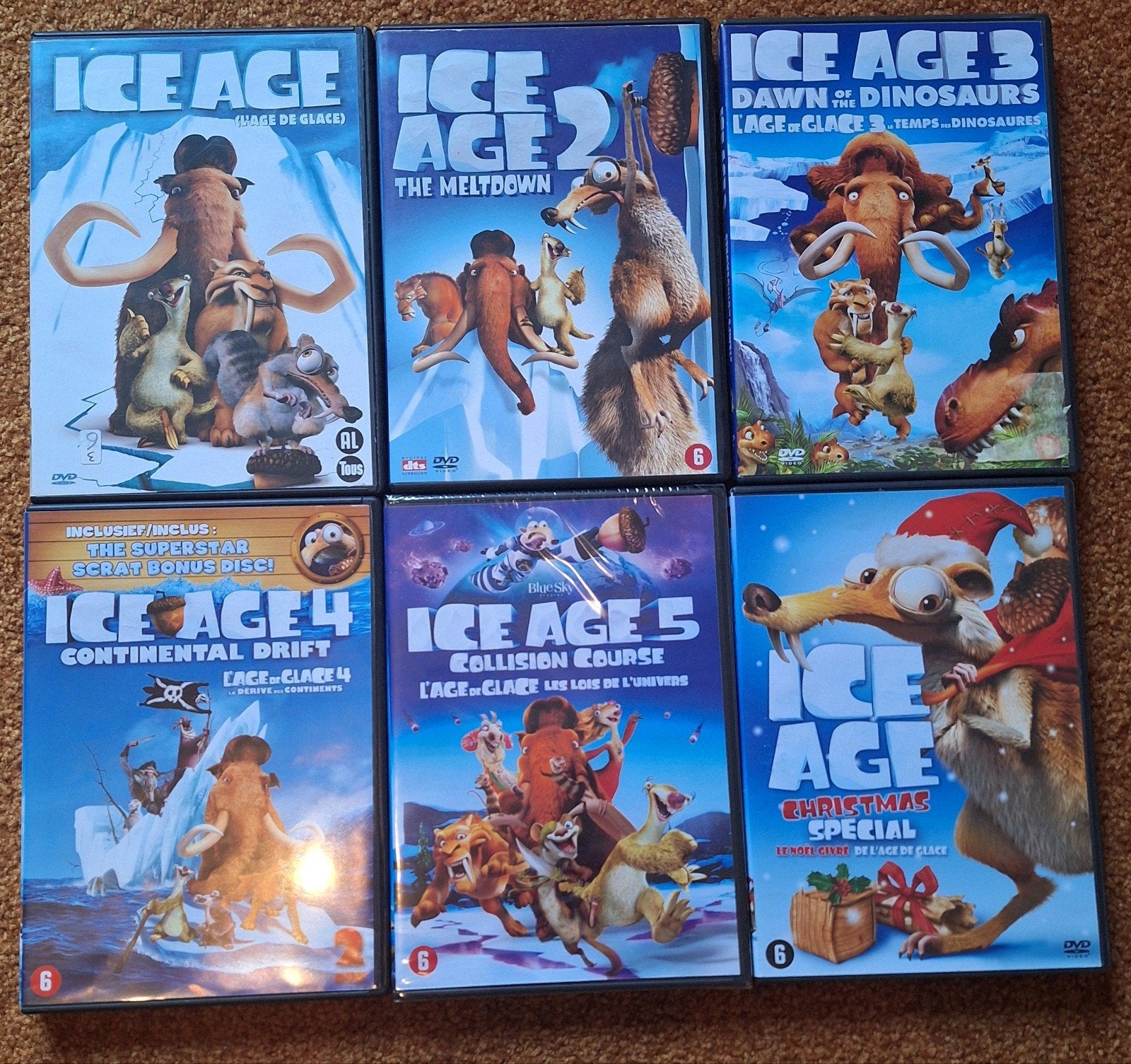 Ice Age Complete Collectie (6 DVD's), Cd's en Dvd's, Animatie, Verzamelbox, Alle leeftijden, Nederlands