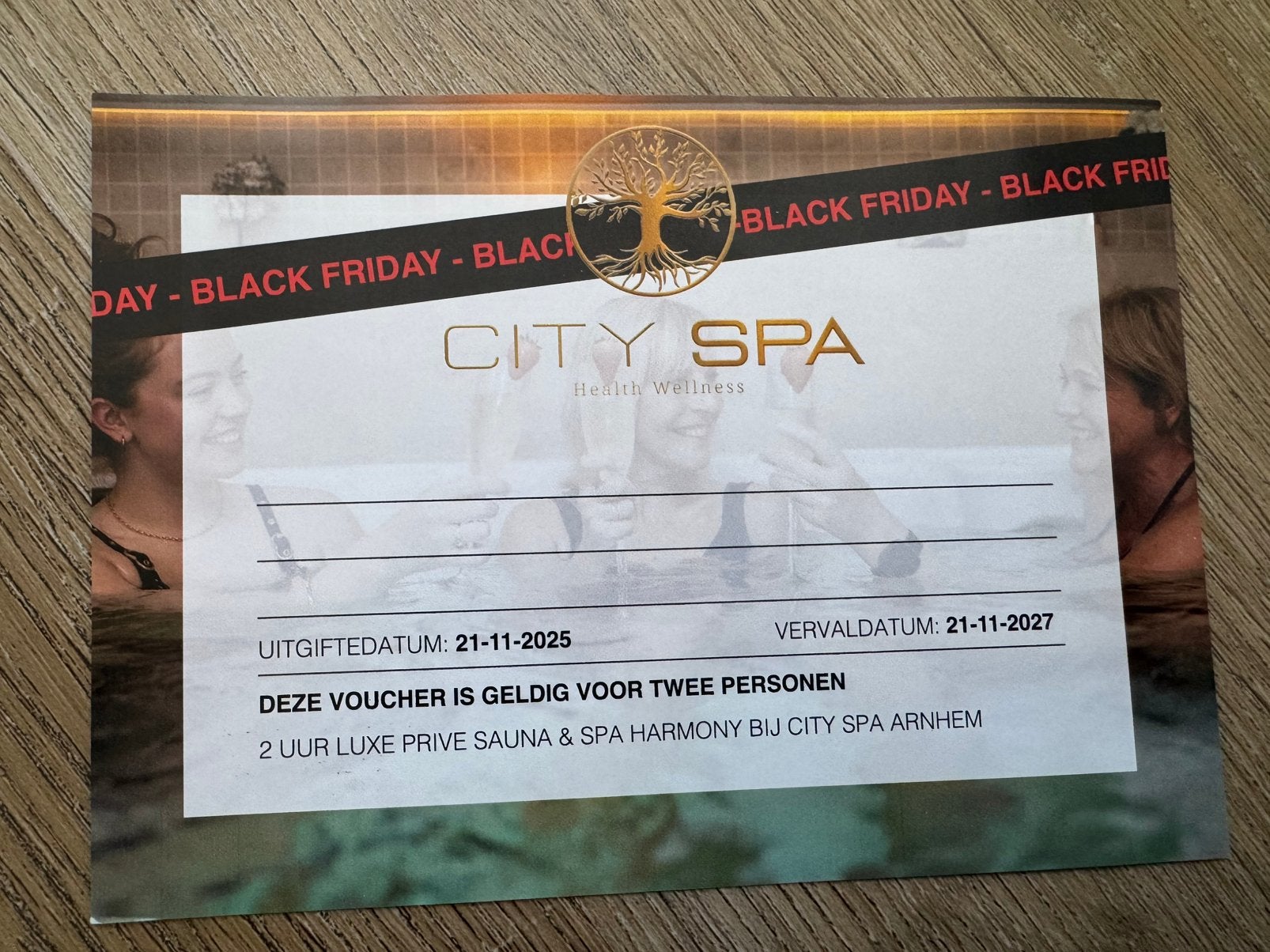 2 uur prive wellness Harmony voor 2  bij City Spa Arnhem, Twee personen, Cadeaubon, Spa of Sauna
