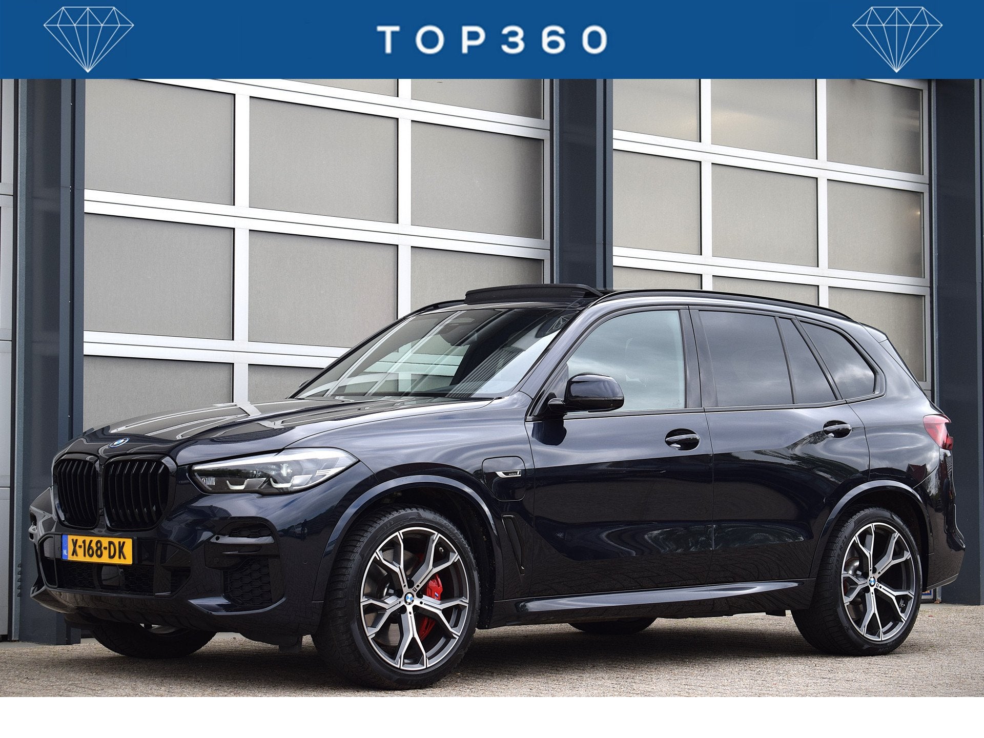 BMW X5 xDrive45e High Executive M-Sport | Panodak | Carbon Z, Gebruikt, 394 pk, Adaptive Cruise Control, Zwart