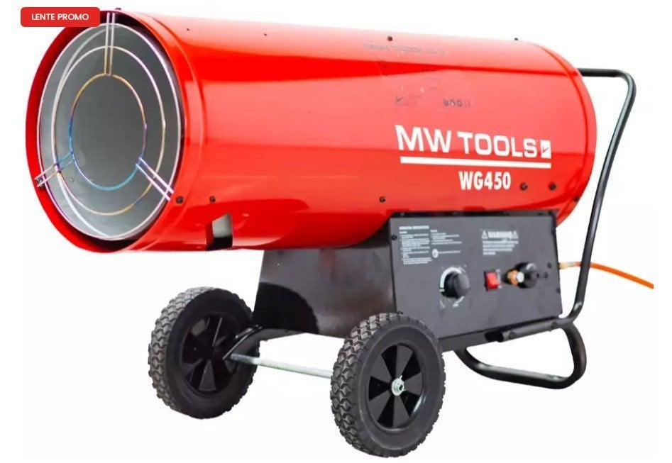 Nieuw: Warmeluchtblazer op propaangas 70-132kW thermostaat, Gas, Nieuw, Ophalen of Verzenden, Vrijstaand