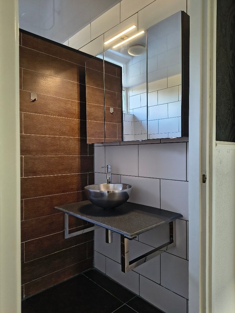 wastafel met spiegelkast, Ophalen, 50 tot 100 cm, Minder dan 100 cm, 25 tot 50 cm