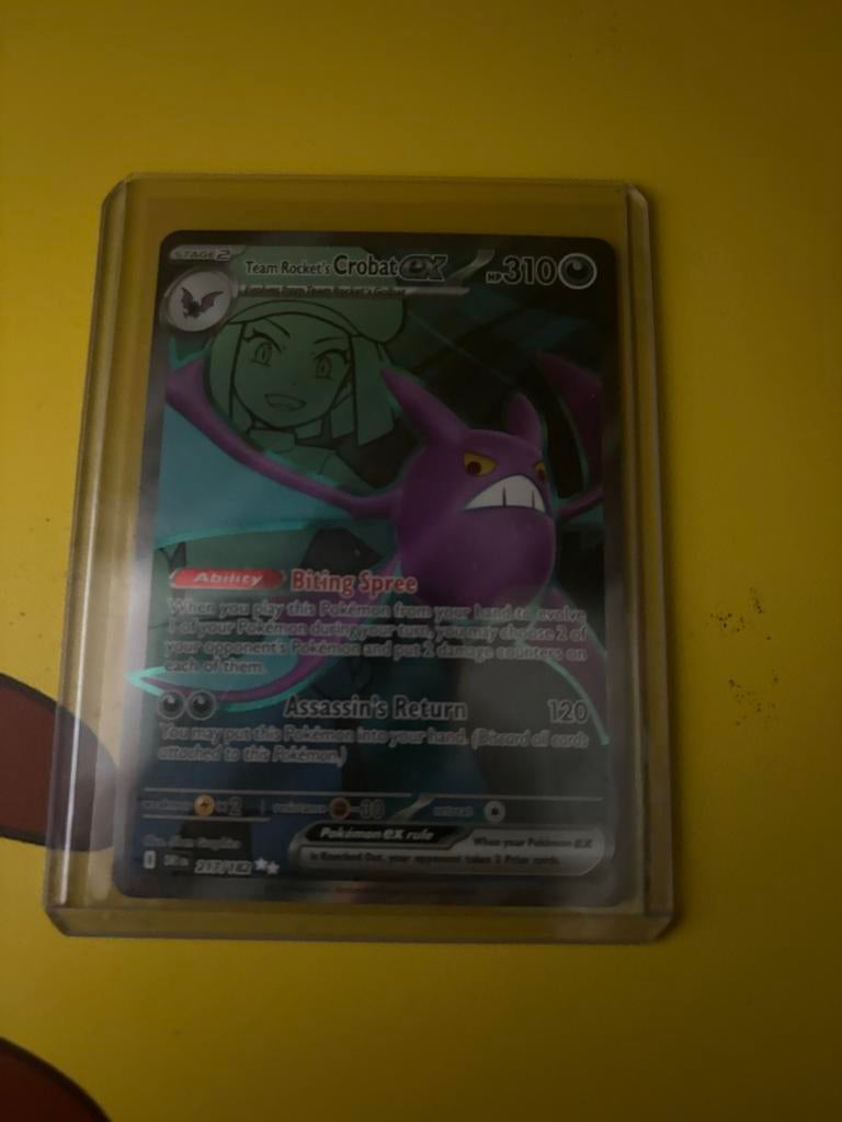 Team Rocket's Crobat EX 310 - Pokémon Kaart, Ophalen of Verzenden, Zo goed als nieuw, Losse kaart