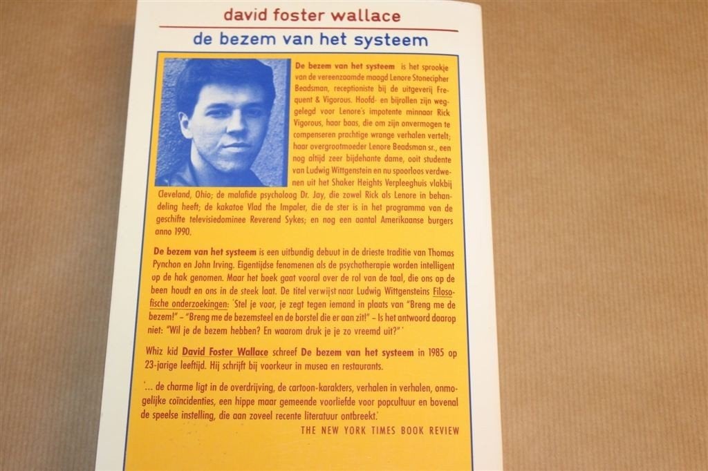 De Bezem van het Systeem — David Foster Wallace, Bakker 1989, Boeken, Ophalen of Verzenden, Gelezen