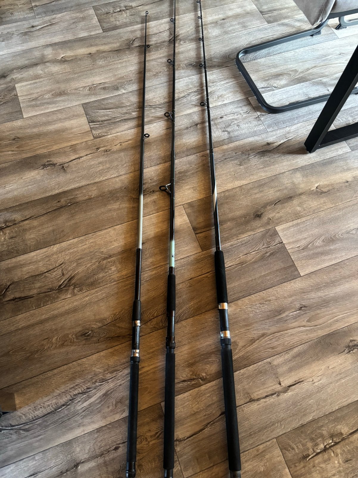 3 stevige boothengels nieuw nooit gebruikt, Watersport en Boten, Ophalen of Verzenden, Nieuw, Vaste hengel