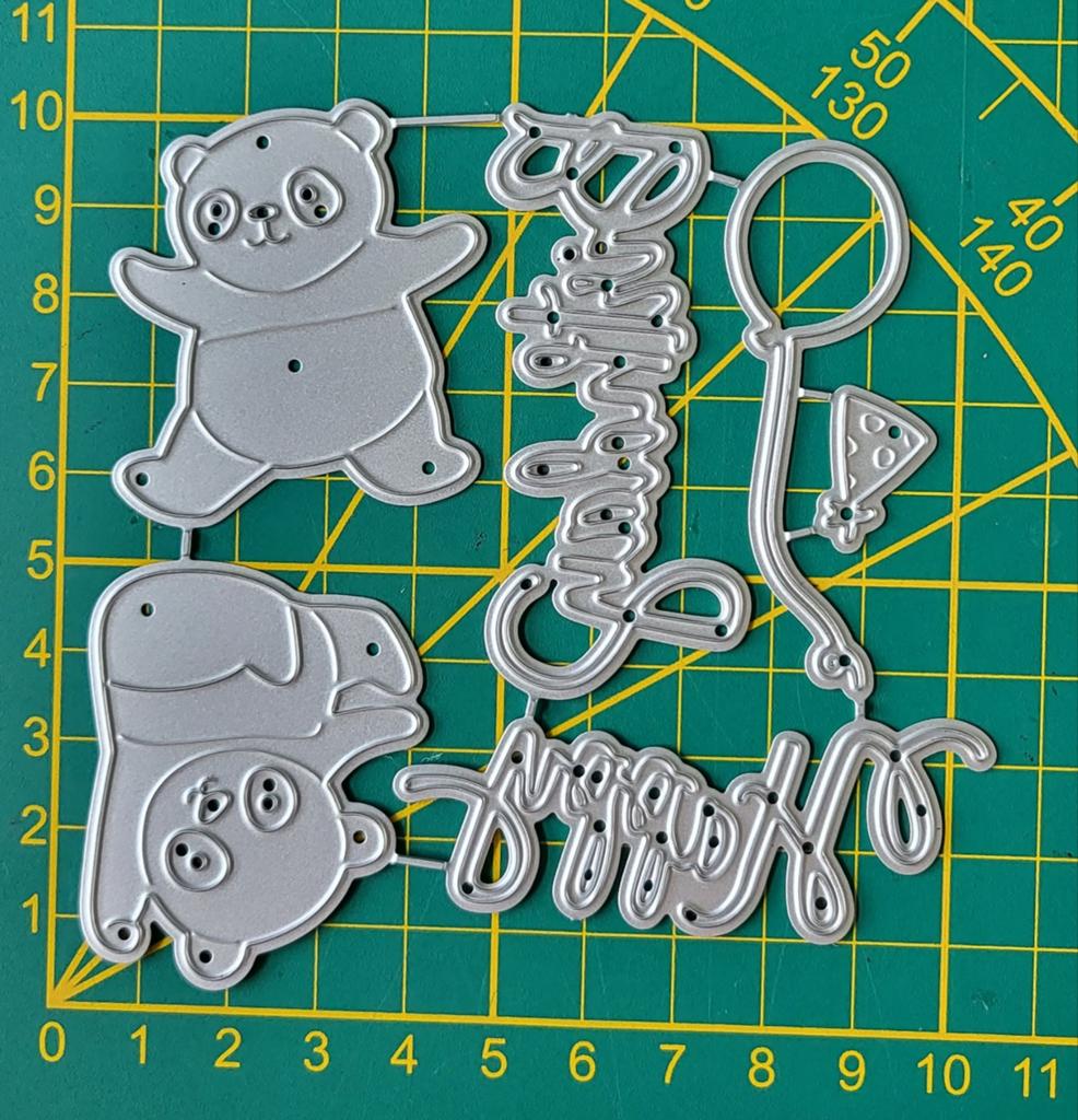 Snijmal panda beertjes 2, Ophalen of Verzenden, Nieuw, Overige thema's, Pons of Mal