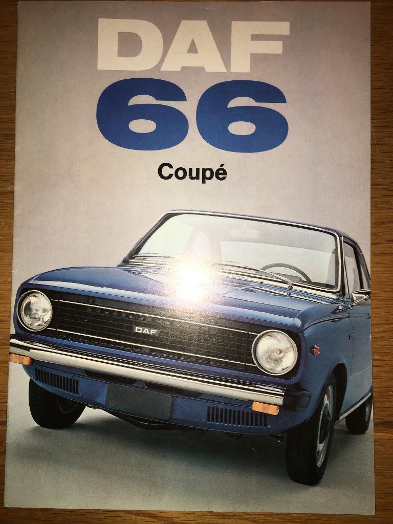 DAF 66 Sedan brochure folder 1972 1973 Nederland oa v. Maren, Boeken, Ophalen of Verzenden, Zo goed als nieuw, Overige merken