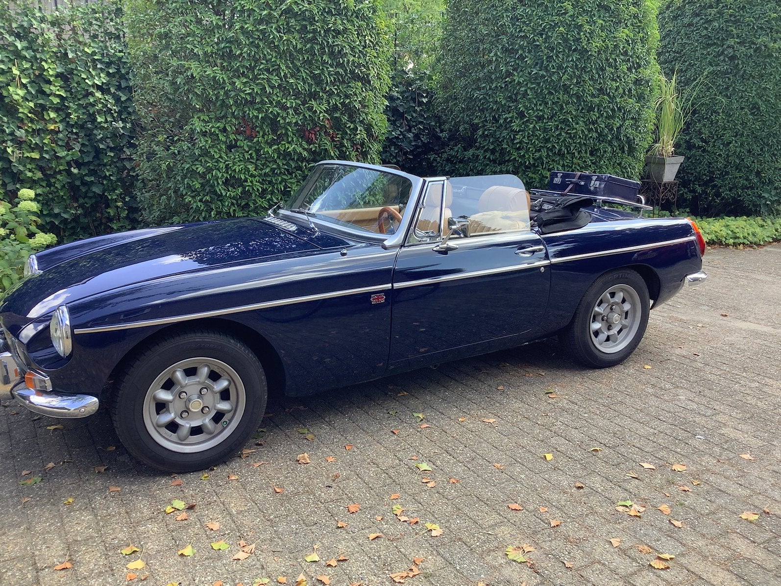 MG 1971 Blauw, Achterwielaandrijving, Beige, 95 pk, Cabriolet