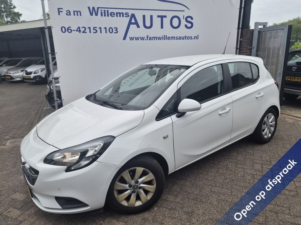 Opel Corsa 1.4 Edition Automaat (bj 2015), Auto's, Gebruikt, 4 cilinders, Origineel Nederlands, Bedrijf