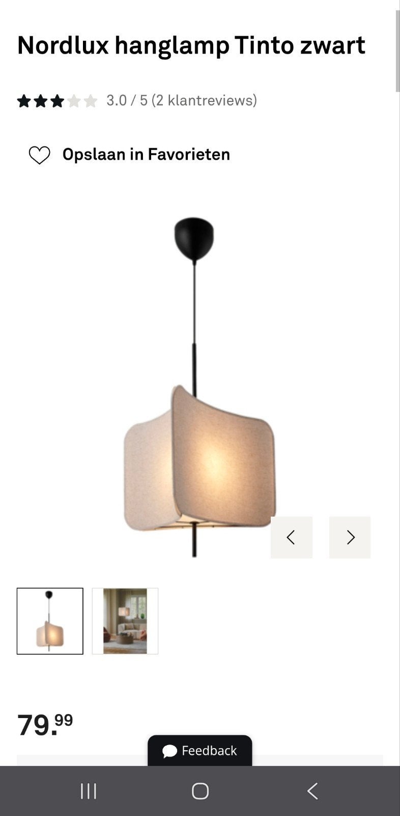 Nordlux Tinto hanglamp - Nieuw in doos, Ophalen, Nieuw, Metaal, Modern, Scandinavisch