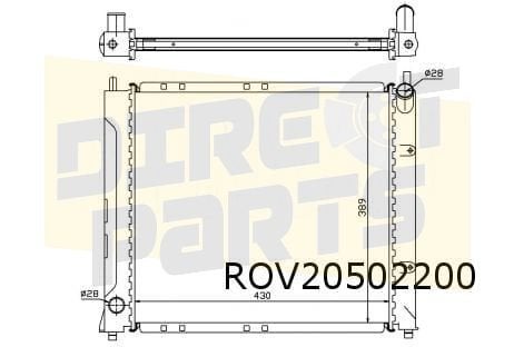 Austin Rover 25 (11/04-) (1.4/1.6) radiateur OES! PCC001660, Rover, -, -, Nieuw