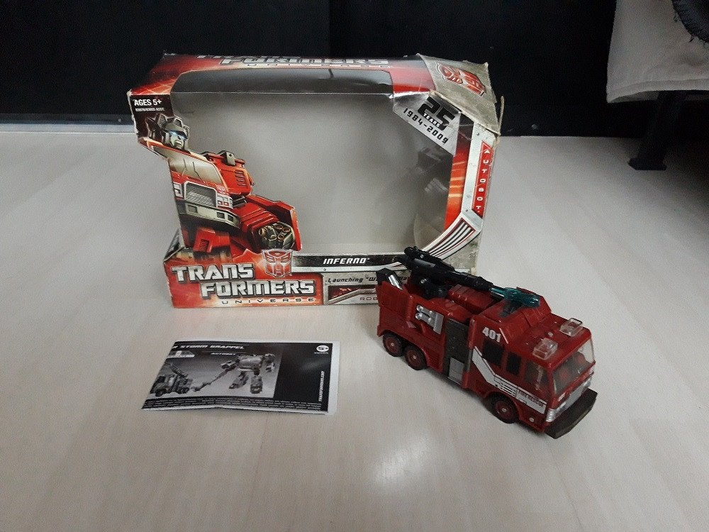 Transformers Classics Inferno met doos, Verzamelen, Transformers, Zo goed als nieuw, Overige generaties, Autobots, Ophalen of Verzenden