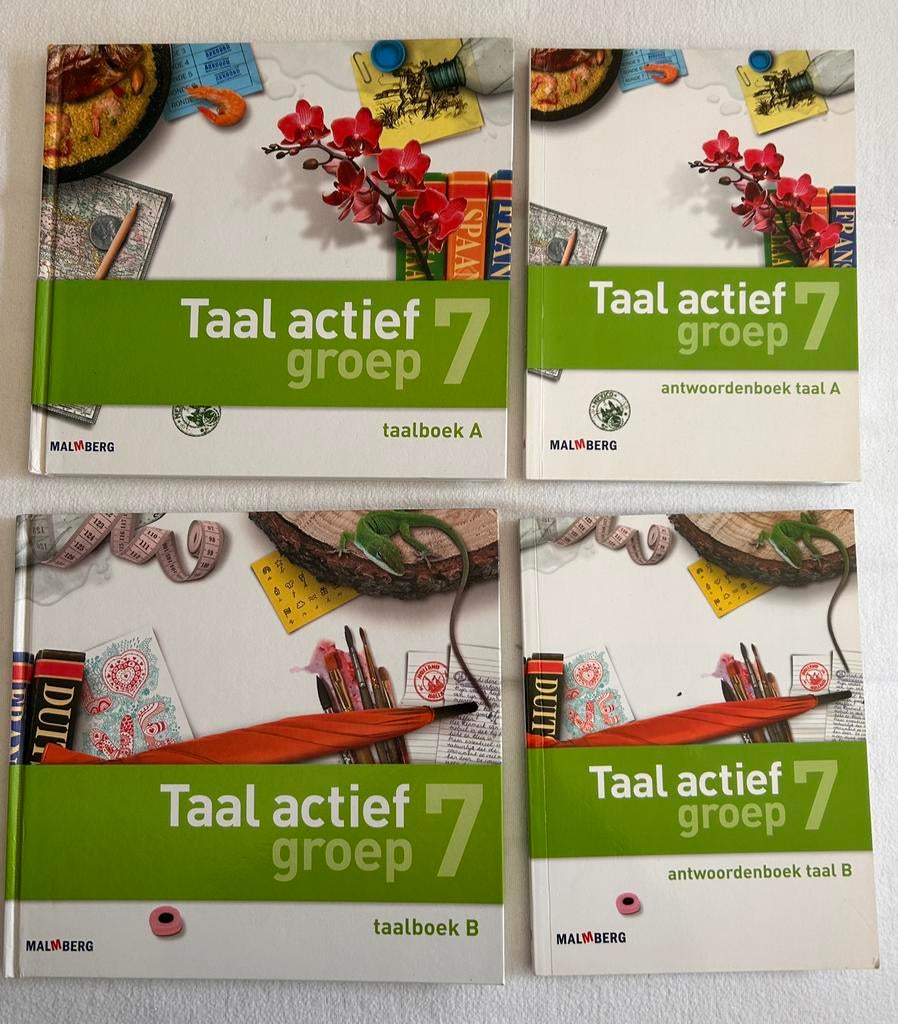Taal actief groep 7 A en B met antwoordenboekje zgan, Ophalen of Verzenden, Zo goed als nieuw, Overige niveaus, Nederlands