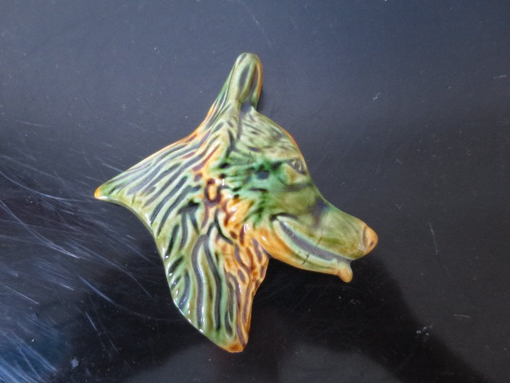 mooi beeldje van een wolf uit massief gips 10/9 cm, Ophalen of Verzenden