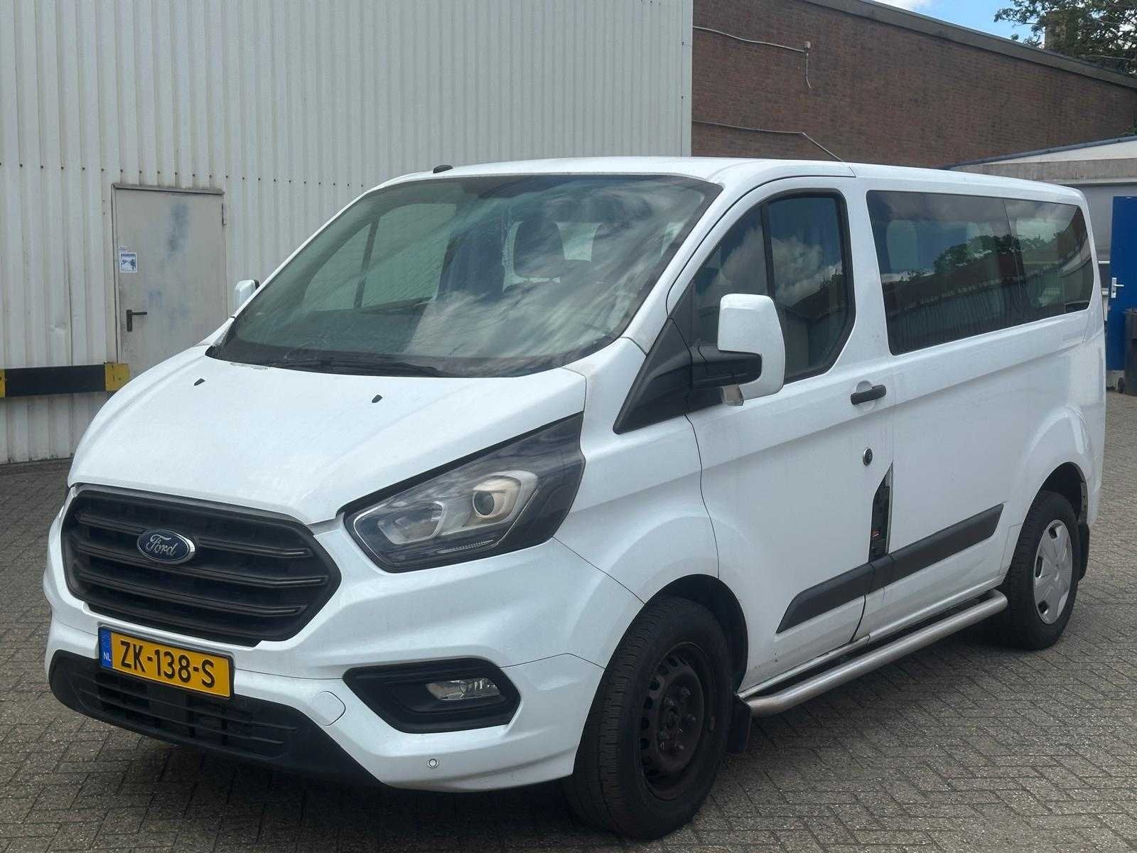 Ford Transit Custom 320 2.0 TDCI 9 persoons, ZK-138-S, Euro 6, 4 cilinders, Wit, Origineel Nederlands