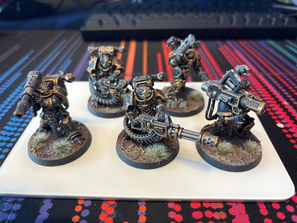 Warhammer 40K Chaos Space Marines Havocs, Hobby en Vrije tijd, Figuurtje(s), Warhammer, Ophalen of Verzenden, Zo goed als nieuw
