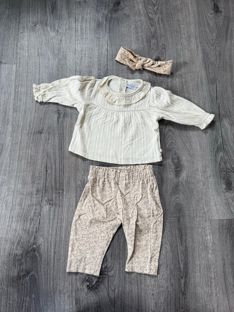 Dirkje setje: blouse, broekje en haarbandje (maat 68), Kinderen en Baby's, Babykleding | Maat 68, Ophalen of Verzenden, Zo goed als nieuw