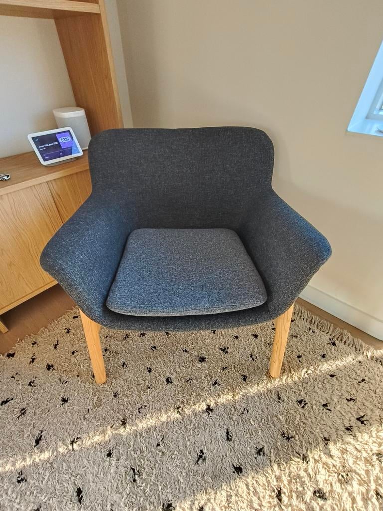 Ikea Vedbo fauteuil - Grijs - Zeer goede staat, Ophalen, Modern, Scandinavisch, 75 tot 100 cm, Zo goed als nieuw