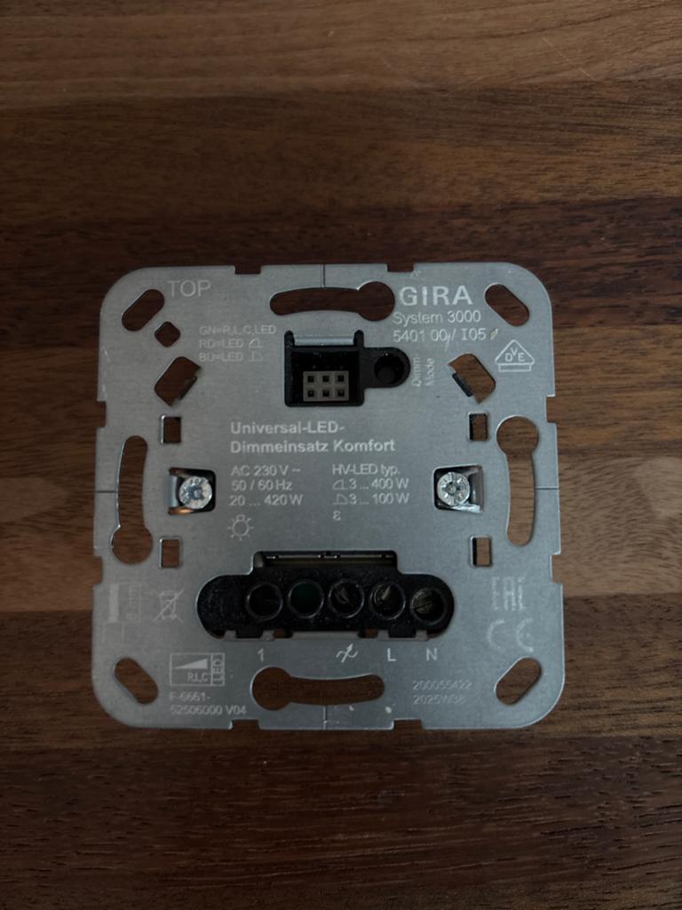 3x Gira Systeem 3000 universele LED drukdimmer komfort, Ophalen of Verzenden, Zo goed als nieuw, Schakelaar