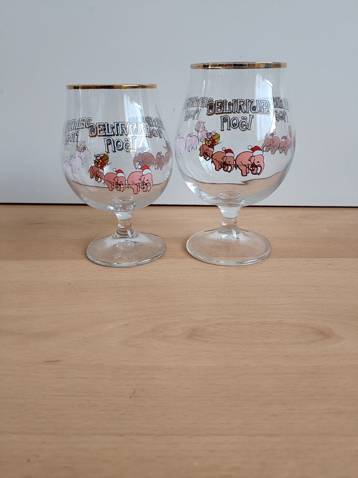 2 Delirium noël glazen, Ophalen of Verzenden