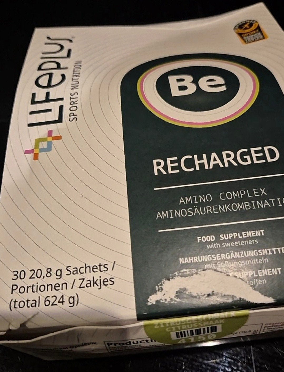 Lifeplus Be Recharged Aminozuren Complex Citrus, Sport en Fitness, Gezondheidsproducten en Wellness, Ophalen of Verzenden, Nieuw