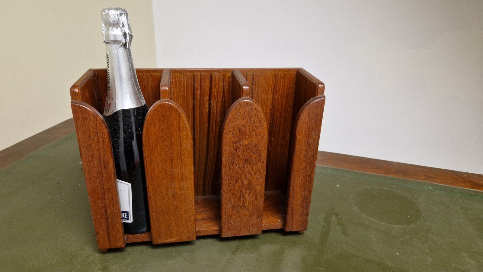 houten flessenhouder / wijnrek leuk voor op de boot, Ophalen of Verzenden