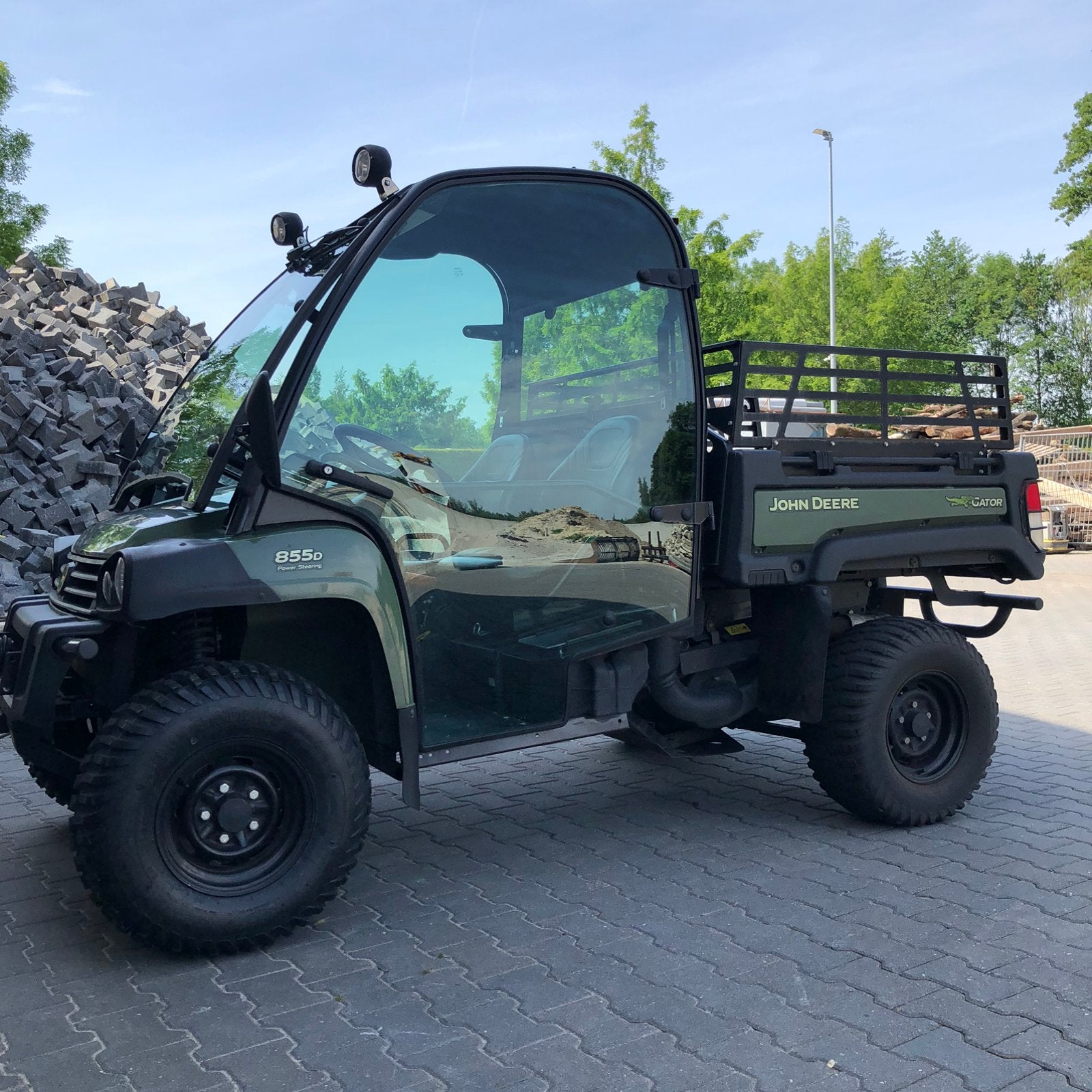 John Deere Gator, Ophalen, Voertuig of Aanhanger
