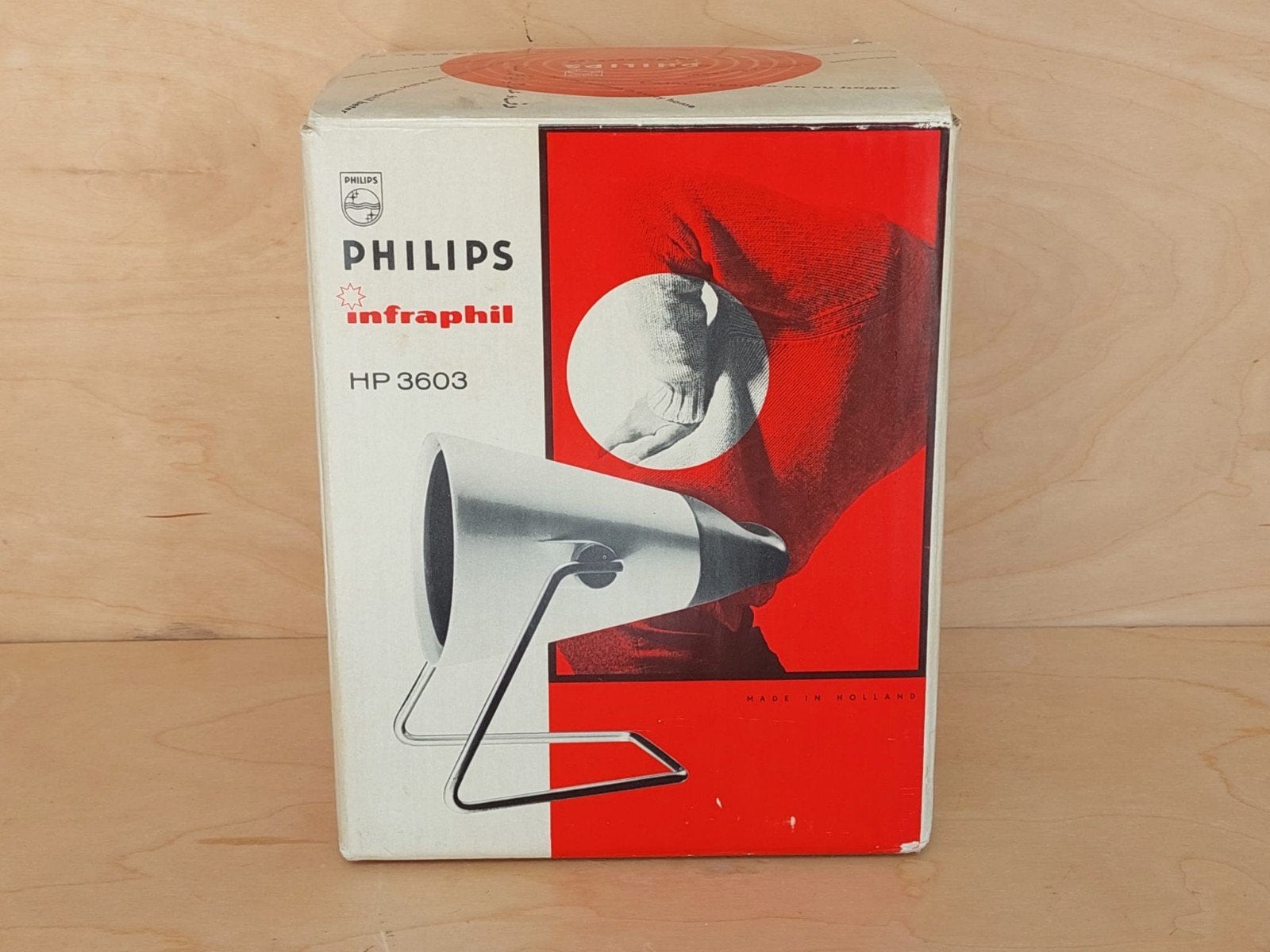 Philips Infraphil HP 3603 Infraroodlamp - Vintage, Witgoed en Apparatuur, Ophalen of Verzenden, Zo goed als nieuw, Overige typen