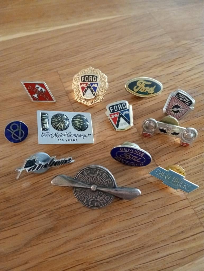 Collectie Vintage Auto- en Bedrijfsspeldjes, Verzamelen, Ophalen of Verzenden, Gebruikt