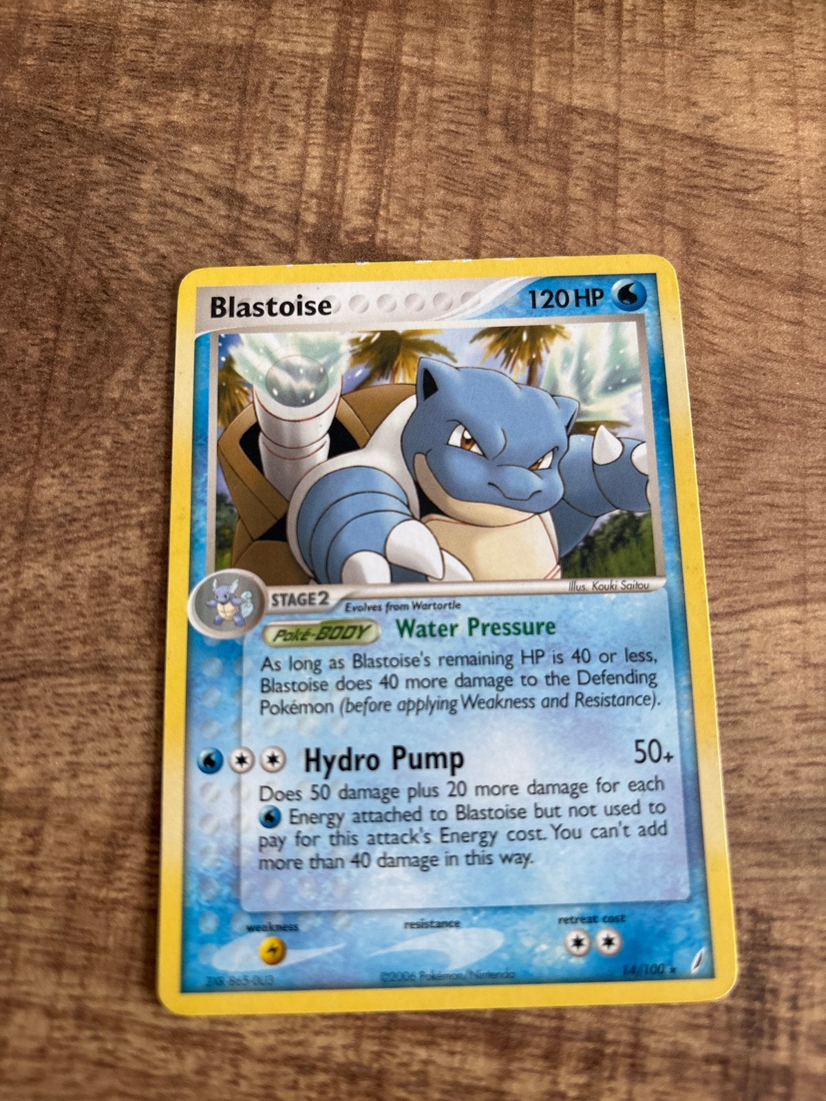 Pokémon Blastoise 14/100 EX Crystal Guardians, Verzenden, Gebruikt, Losse kaart