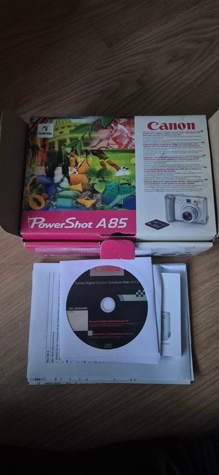 Canon PowerShot A85 Digitale Camera - Compleet in doos, Canon, Compact, Ophalen of Verzenden, Zo goed als nieuw