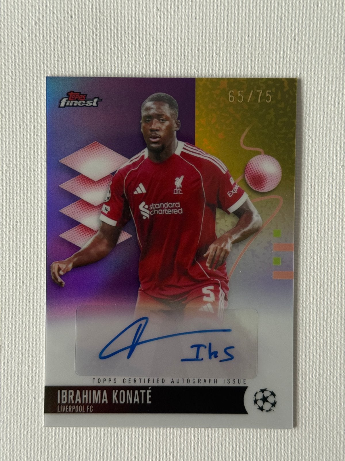 Ibrahima Konate | Auto | /75 | Topps, Ophalen of Verzenden, Nieuw