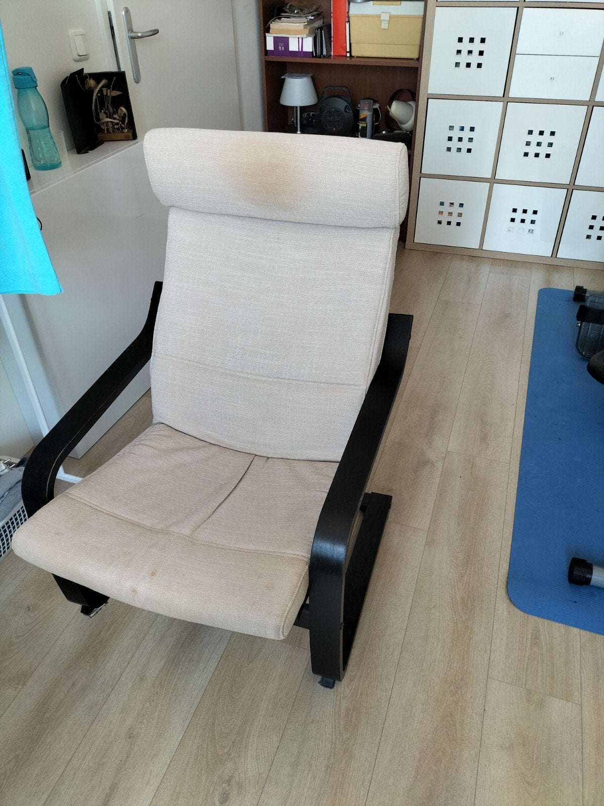 Ikea Poäng stoel - Comfortabel en stijlvol, Ophalen, Gebruikt, Overige kleuren, Stof