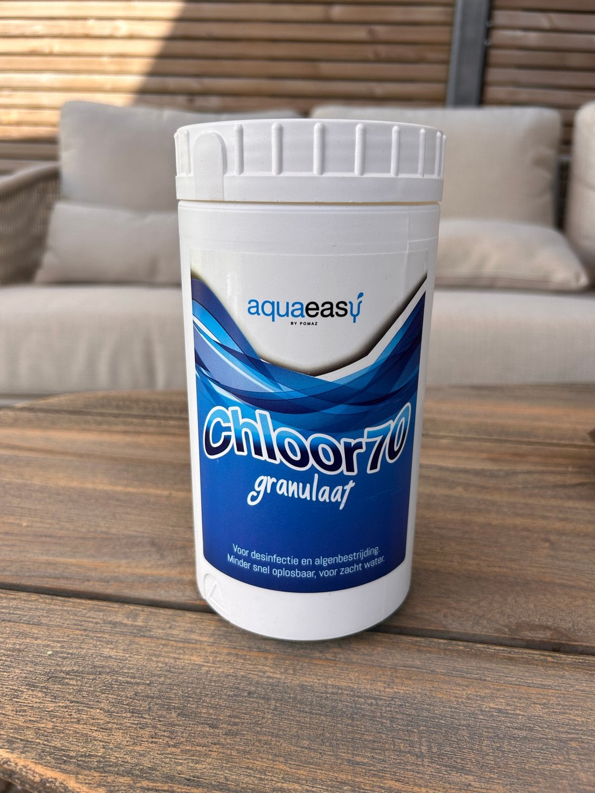 AquaEasy Chloor 70 granulaat - Zwembadreiniging, Tuin en Terras, Ophalen, Gebruikt, Reinigingsmiddel